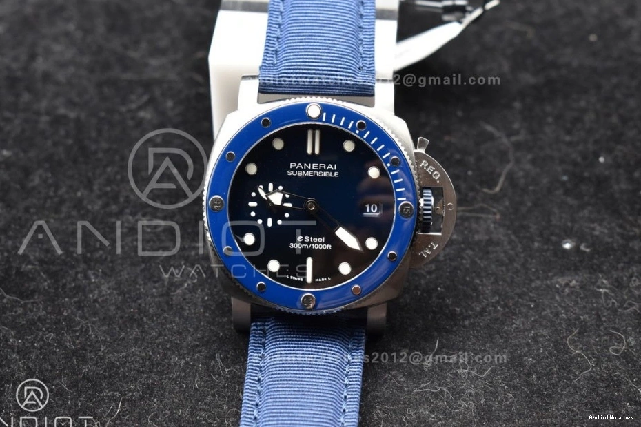 Edition Blue P Nylon Best 994 PAM1289 on Blue Supportive 1:1 Dial VSF Strap 0817